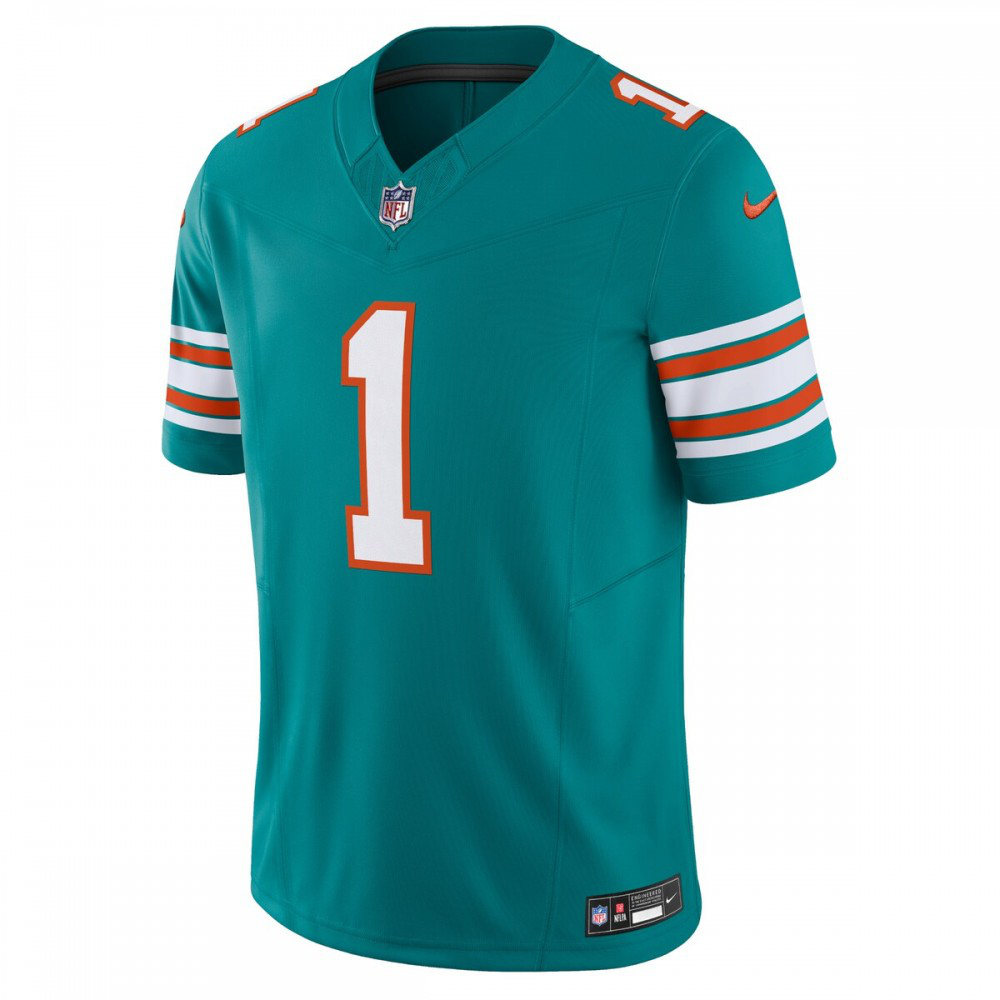 Tua Tagovailoa Miami Dolphins Nike Vapor F.U.S.E. Limited Jersey - Aqua-GridironStore